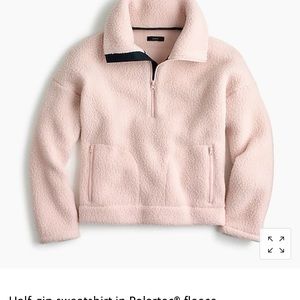New without tags J Crew Polartec cropped fleece pullover.